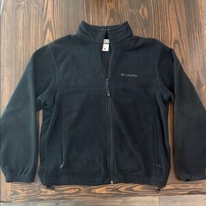 Columbia Black Men’s Fleece Jacket Size Large